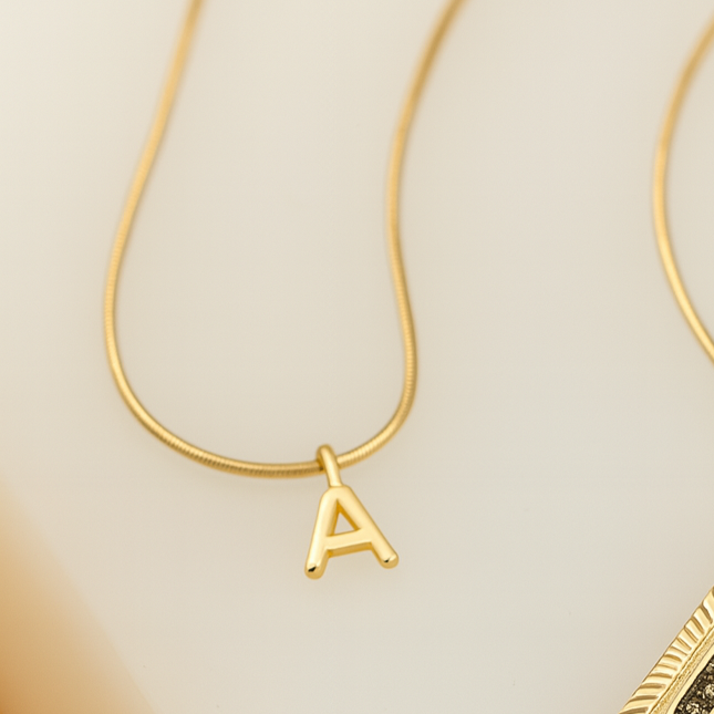 "Honey" Initial Pendant