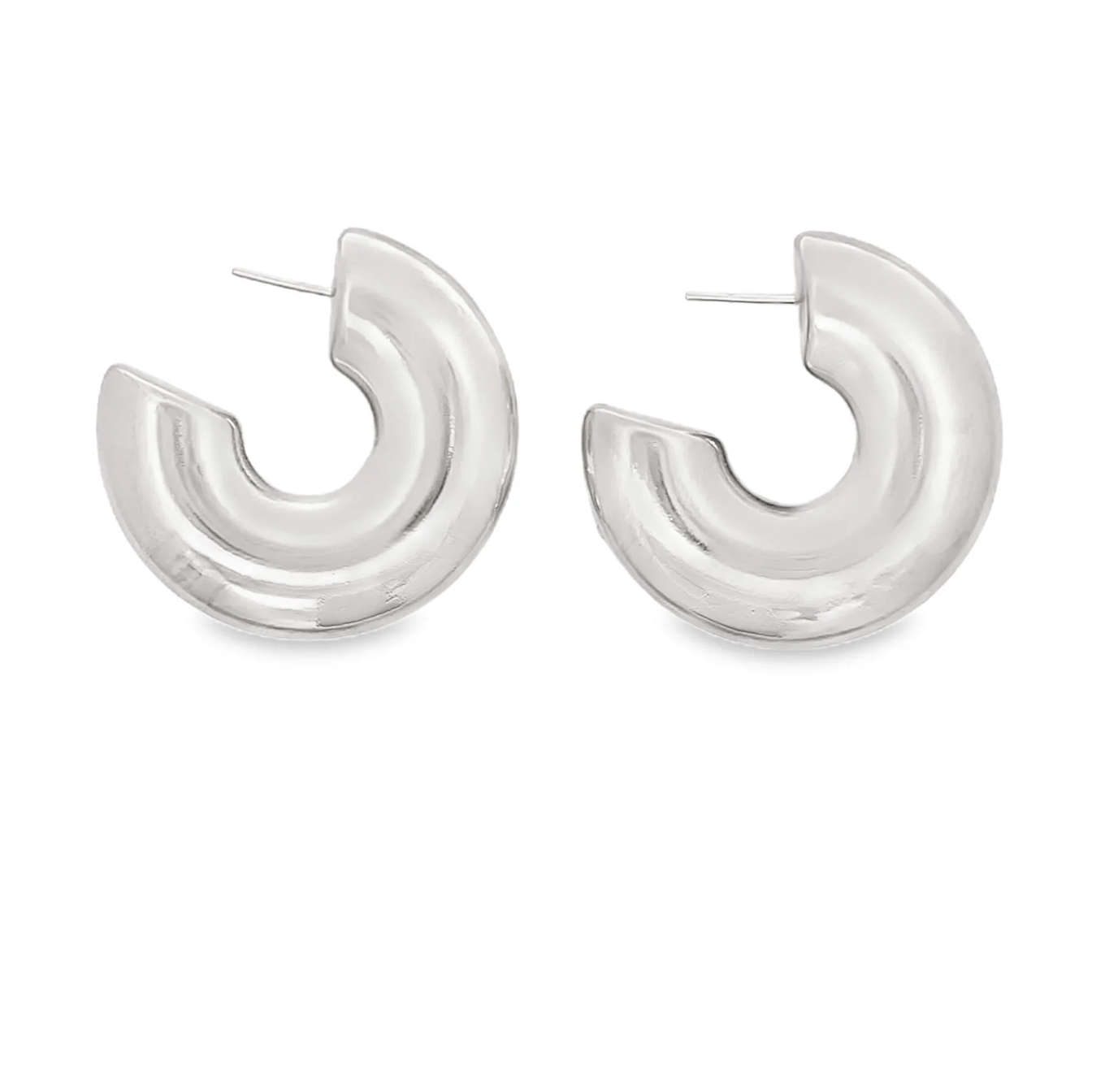 "Honey" Chunky Classic Hoop Earrings