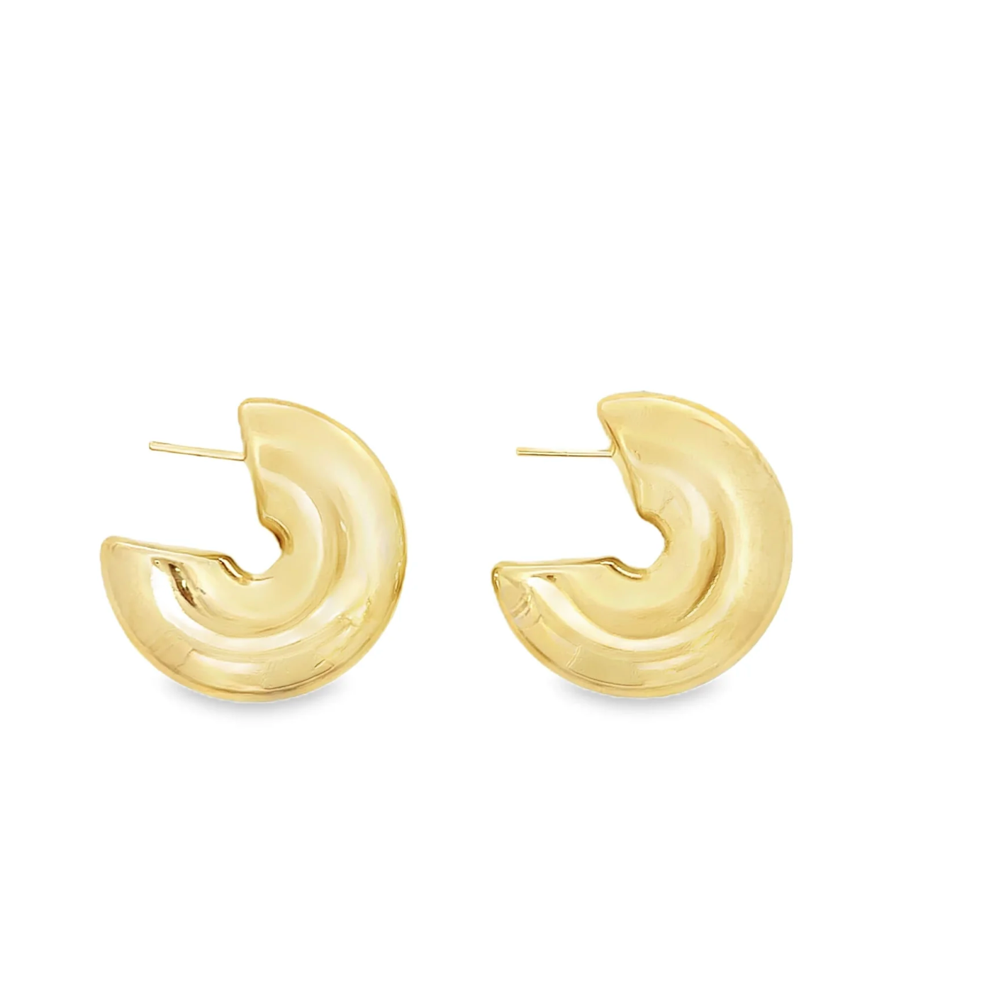 "Honey" Chunky Classic Hoop Earrings