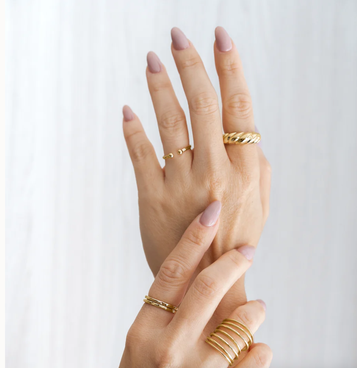 "Oui" Croissant Everyday Ring