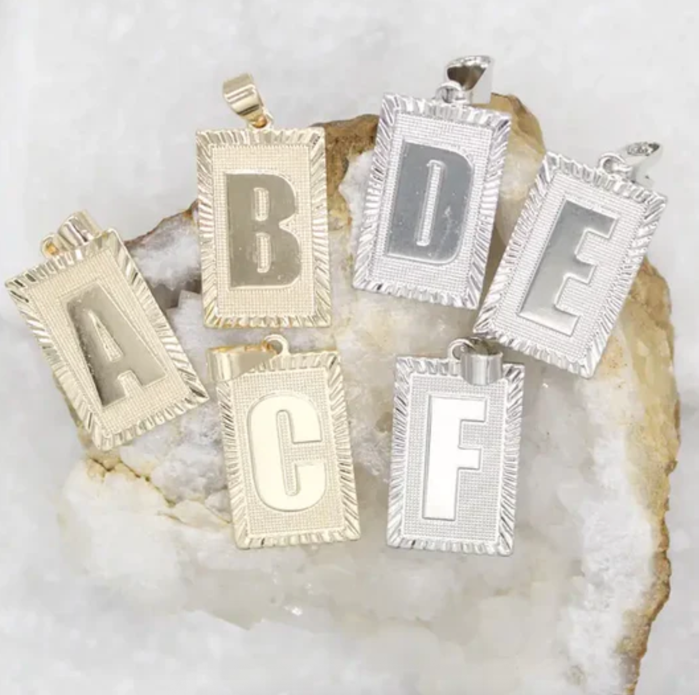 "Her" Initial Pendant